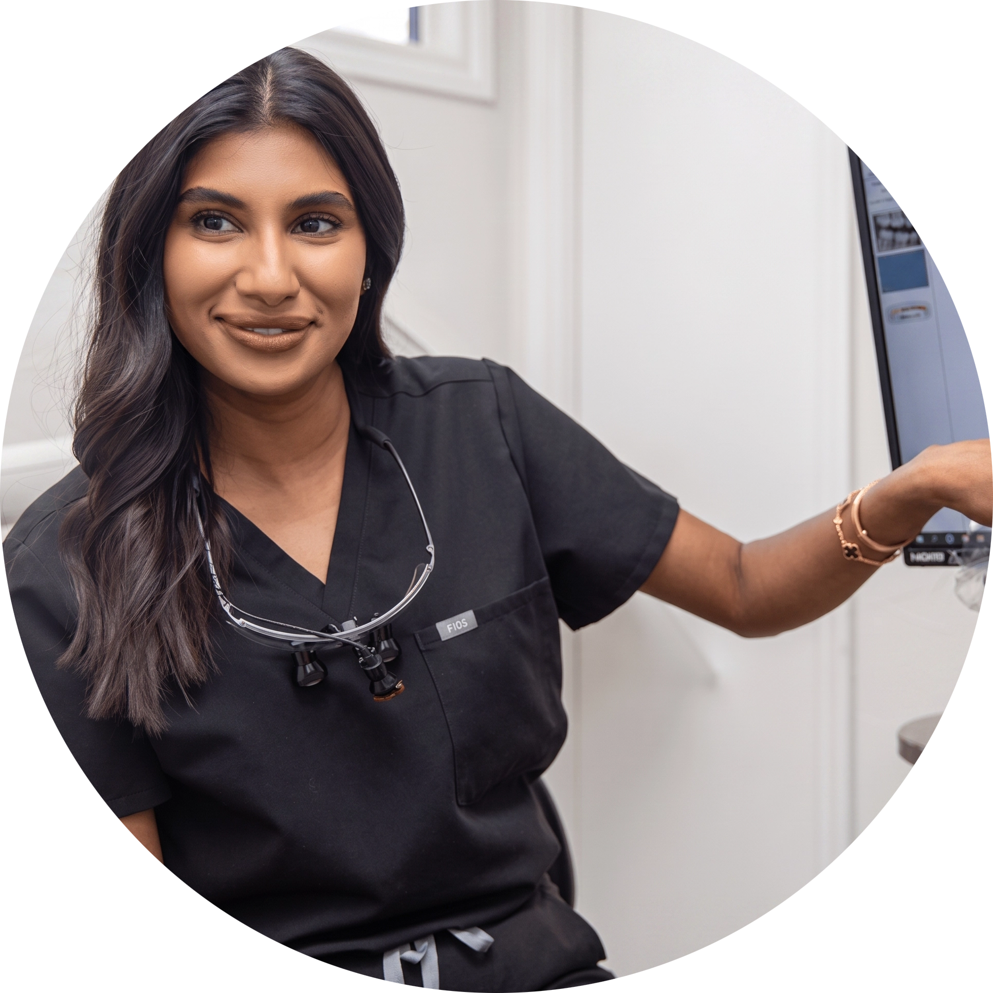 Type A Dentistry team member with patient